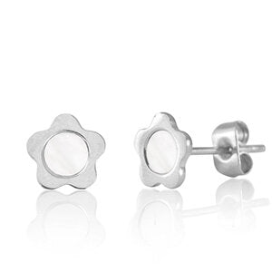 Blumen Ohrstecker 7x8mm