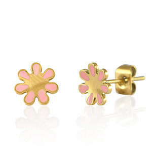 Blumen Ohrstecker 8mm