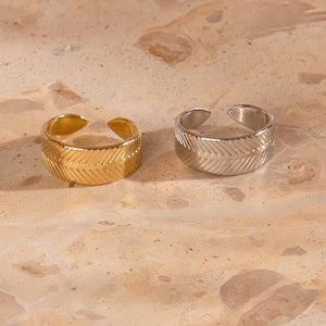 BOHO Hammered Sheet Ring