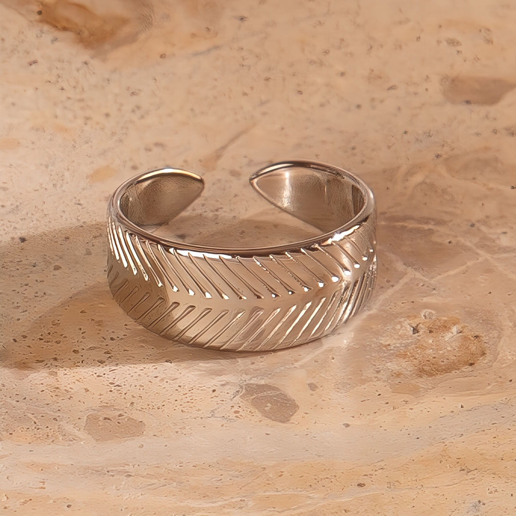 BOHO Hammered Sheet Ring