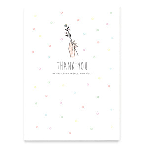 Karte "Thank you"
