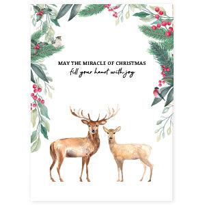 Karte "May the miracle of Christmas"