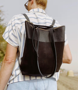 Quinn - Neue Leder Rucksacktasche