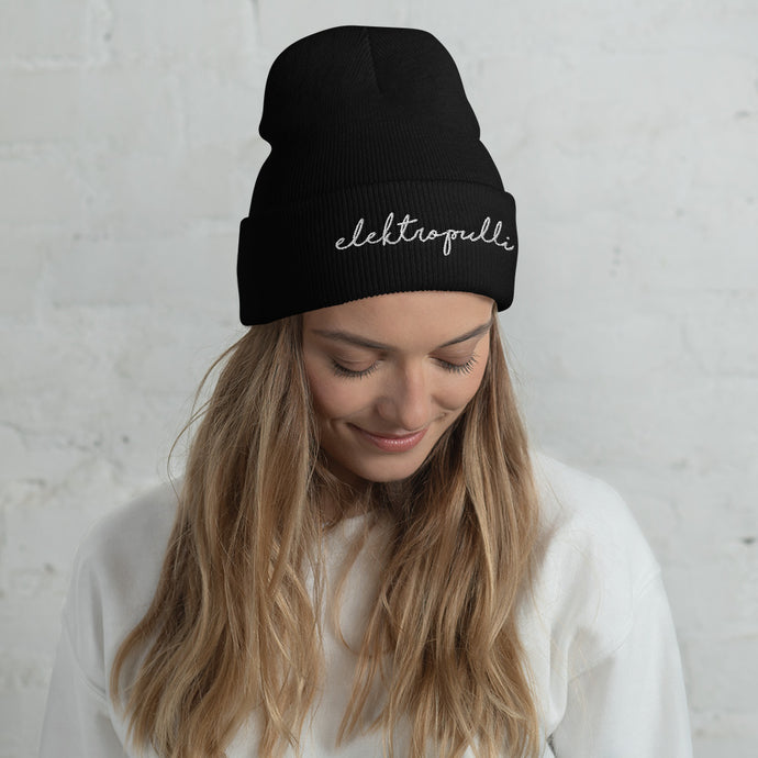 Umgeschlagene ELEKTROPULLI Beanie - Unisex