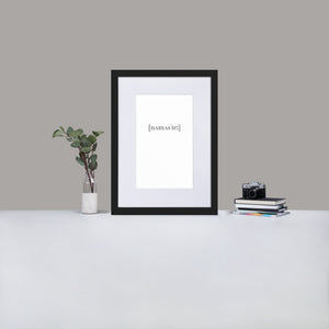 Gerahmtes Poster auf mattem Papier