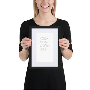 Gerahmtes Poster auf mattem Papier